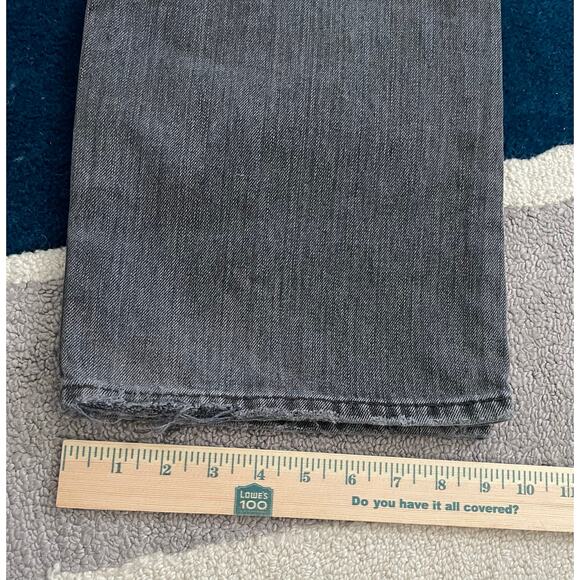 Vintage Levi's 514 Slim Straight Grey Jeans Black Label 38x32 - Picture 6 of 10